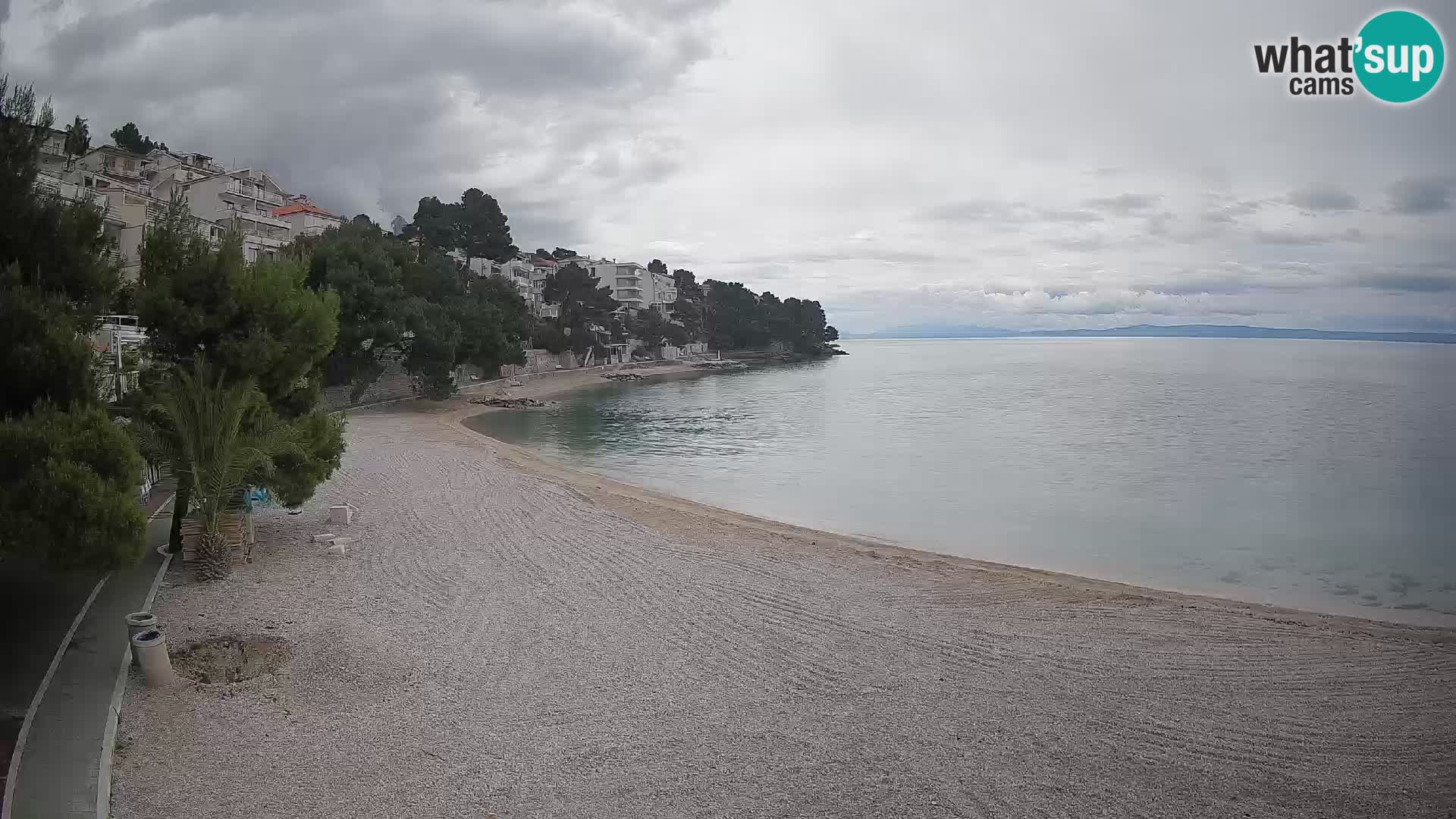 Webcam Lučica Beach Brela – Live View from the Adriatic Coast