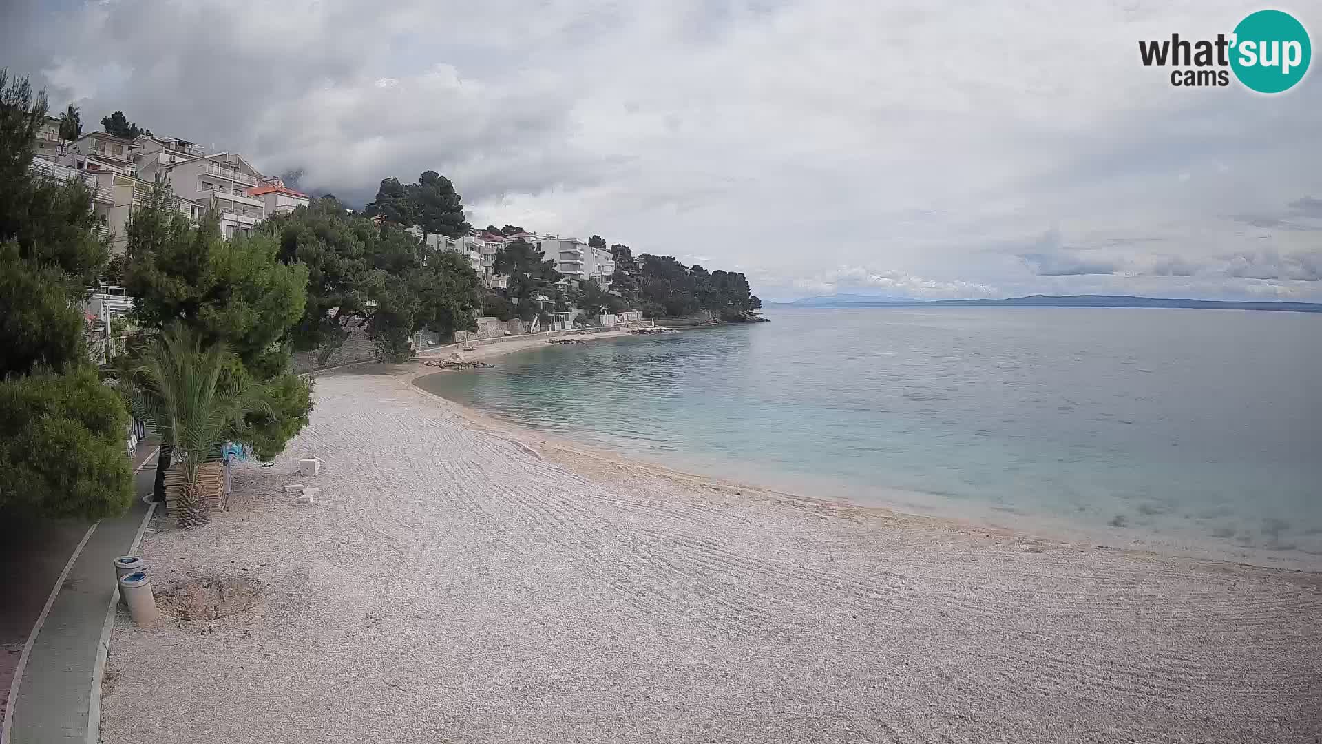 Webcam Lučica Beach Brela – Live View from the Adriatic Coast