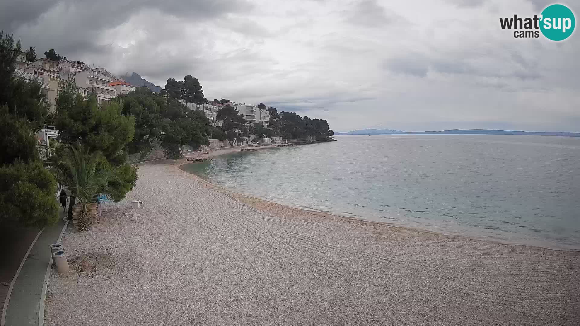Webcam Lučica Beach Brela – Live View from the Adriatic Coast