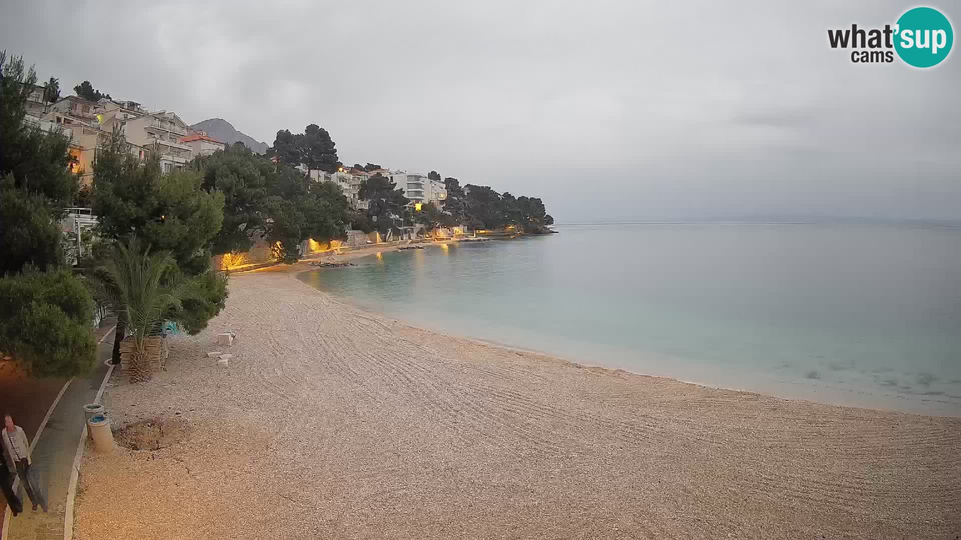 Webcam Lučica Beach Brela – Live View from the Adriatic Coast