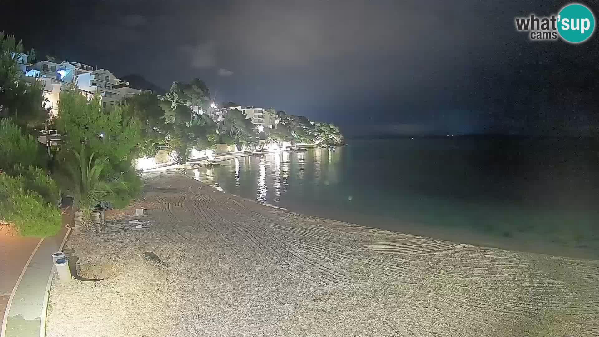 Webcam Lučica Beach Brela – Live View from the Adriatic Coast