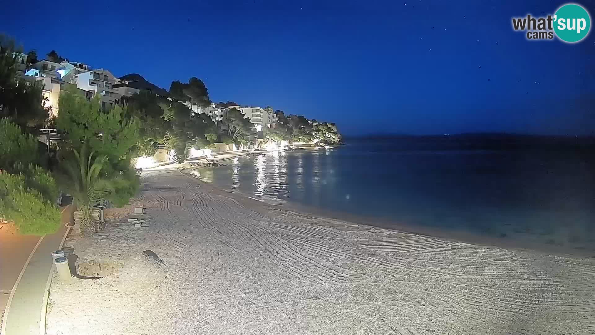 Webcam Lučica Beach Brela – Live View from the Adriatic Coast