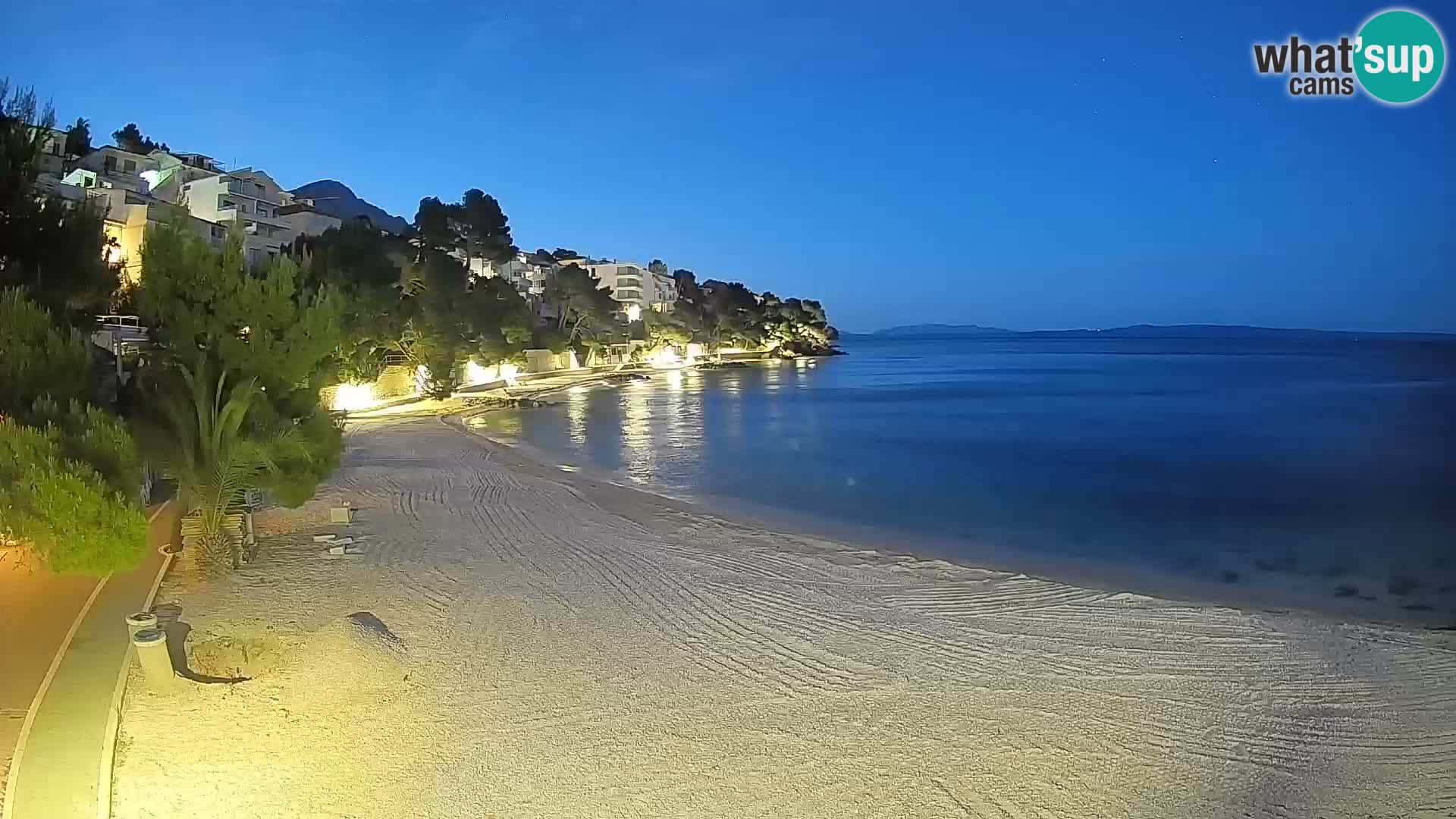 Webcam Lučica Beach Brela – Live View from the Adriatic Coast