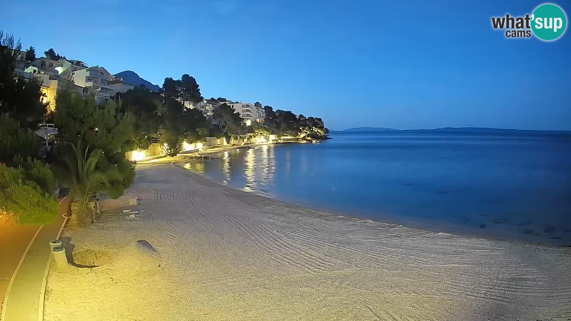 Webcam Lučica Beach Brela – Live View from the Adriatic Coast