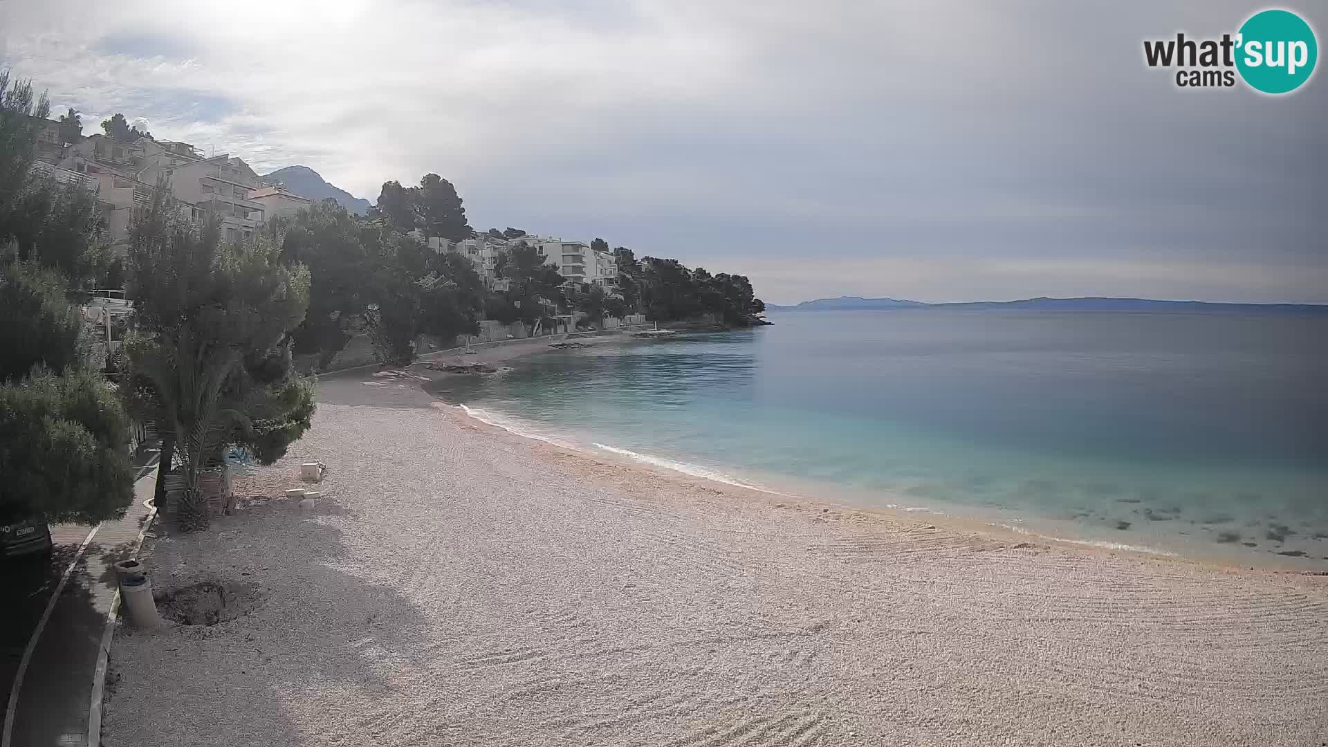 Webcam Lučica Beach Brela – Live View from the Adriatic Coast