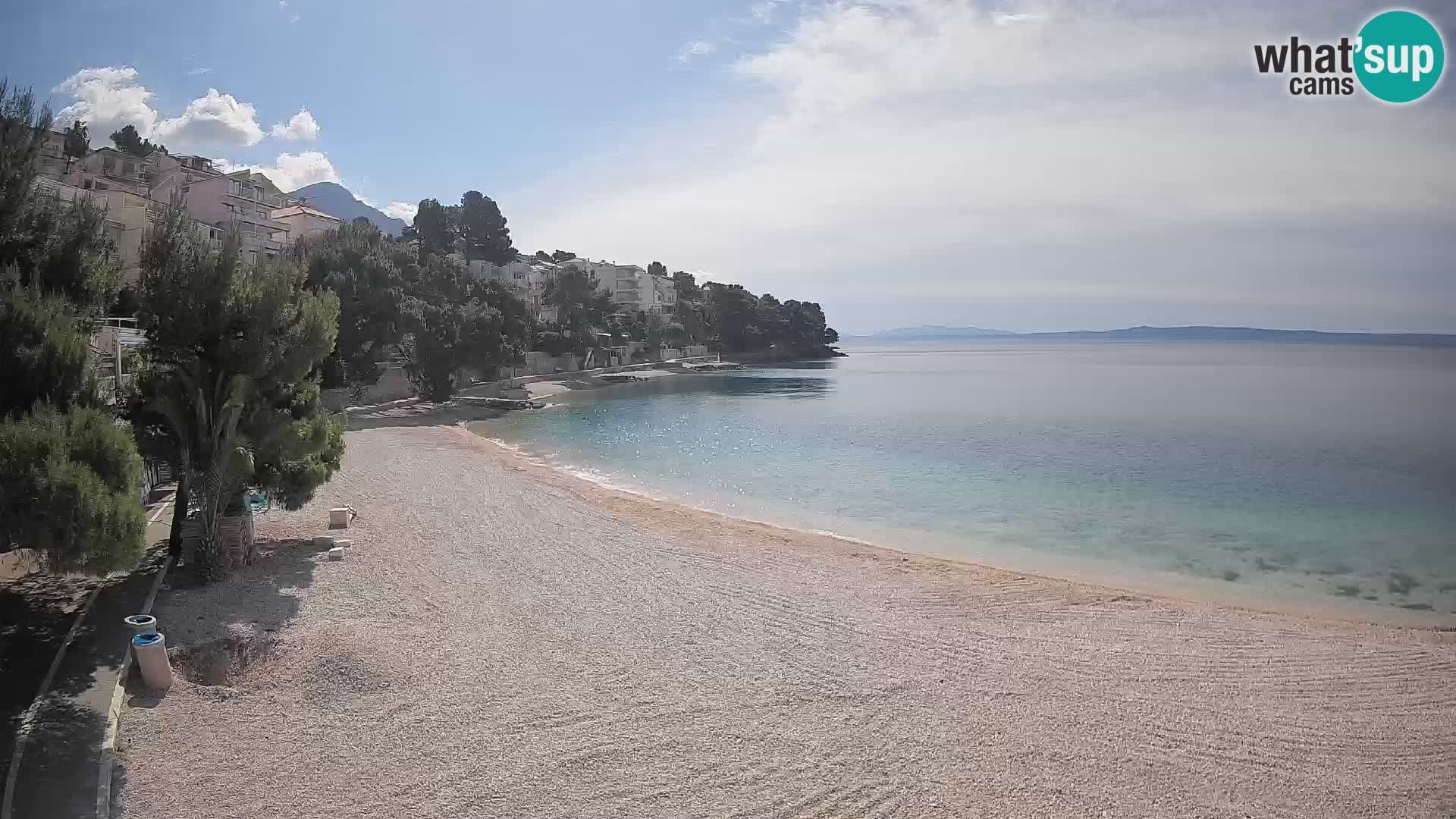 Webcam Lučica Beach Brela – Live View from the Adriatic Coast