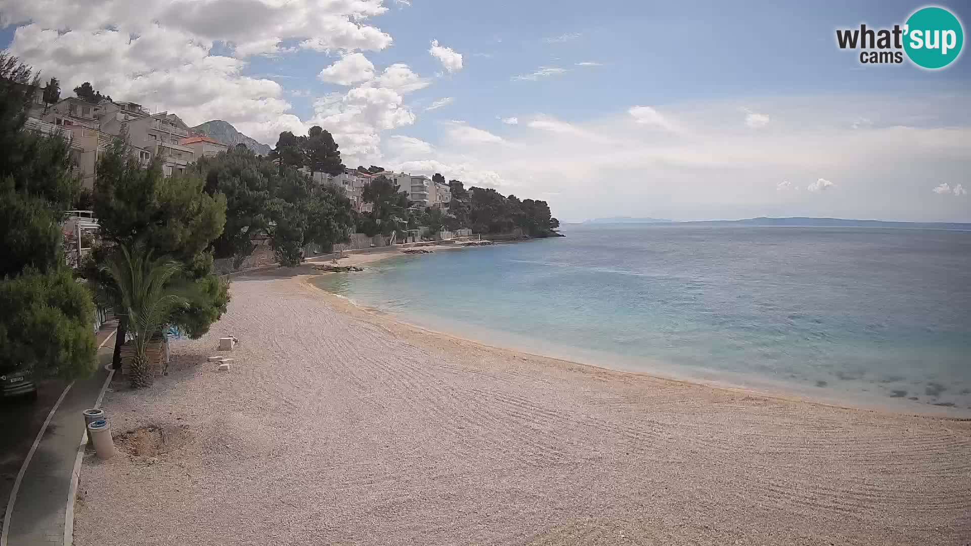 Webcam Lučica Beach Brela – Live View from the Adriatic Coast