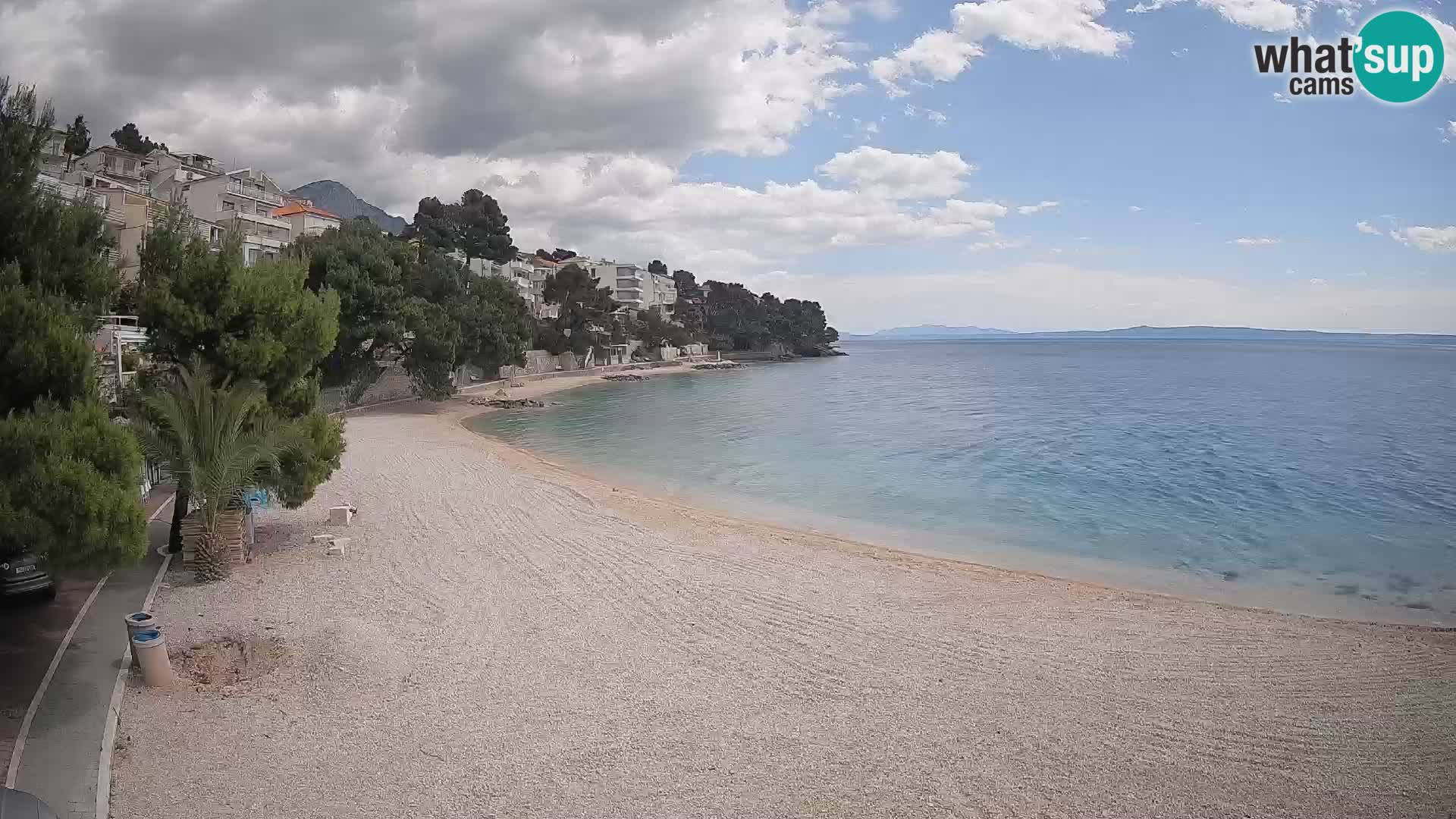 Webcam Lučica Beach Brela – Live View from the Adriatic Coast