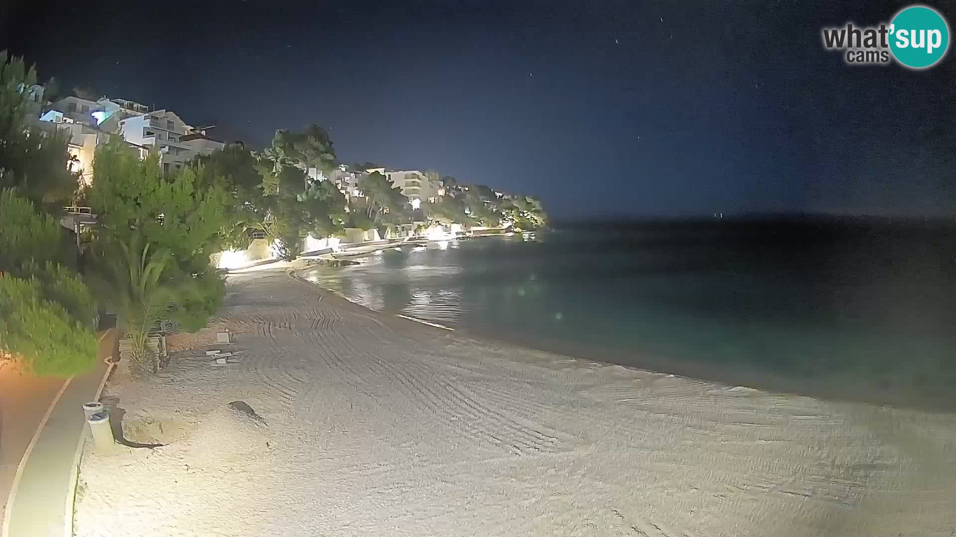 Webcam Lučica Beach Brela – Live View from the Adriatic Coast