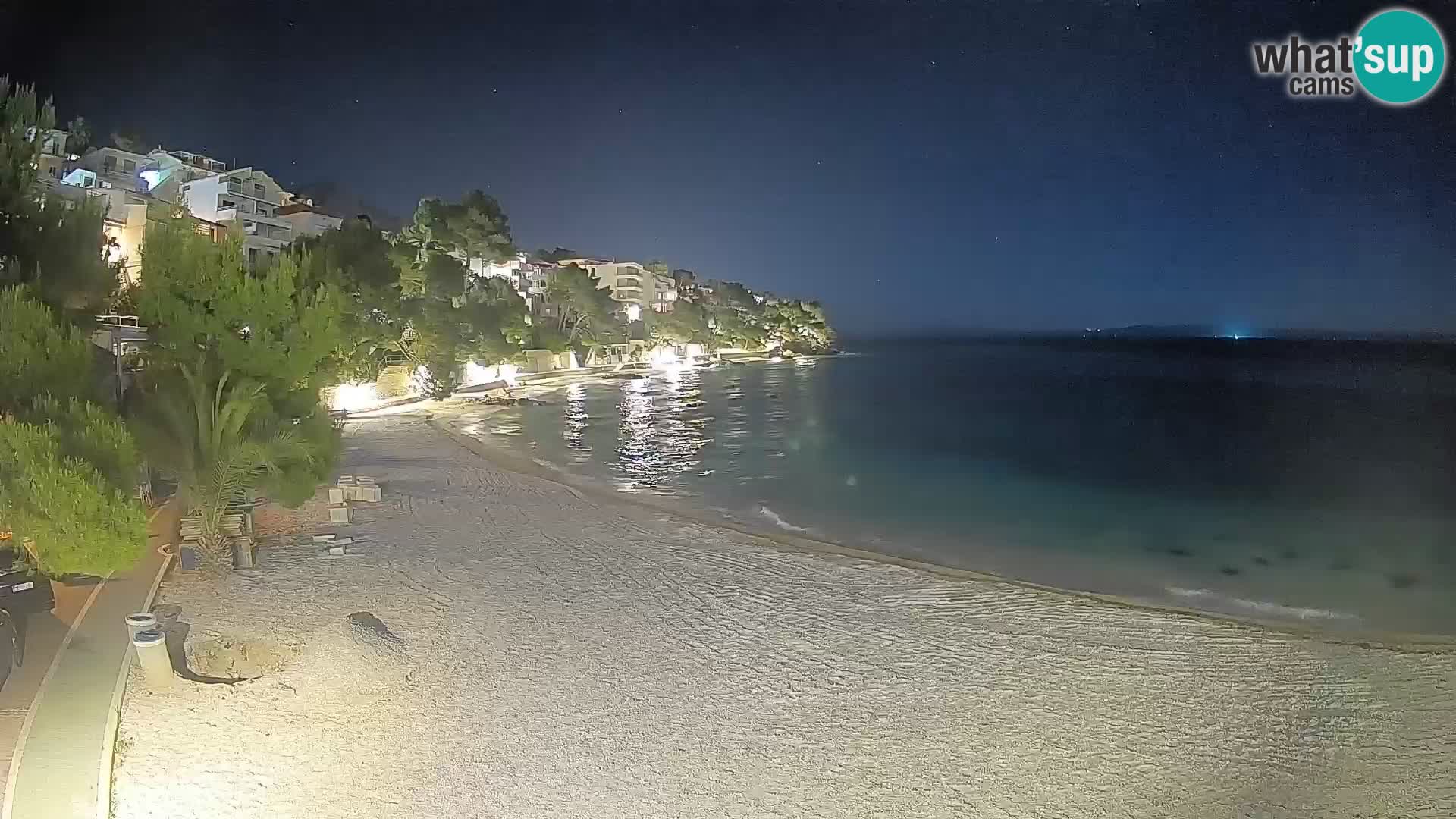 Webcam Lučica Beach Brela – Live View from the Adriatic Coast