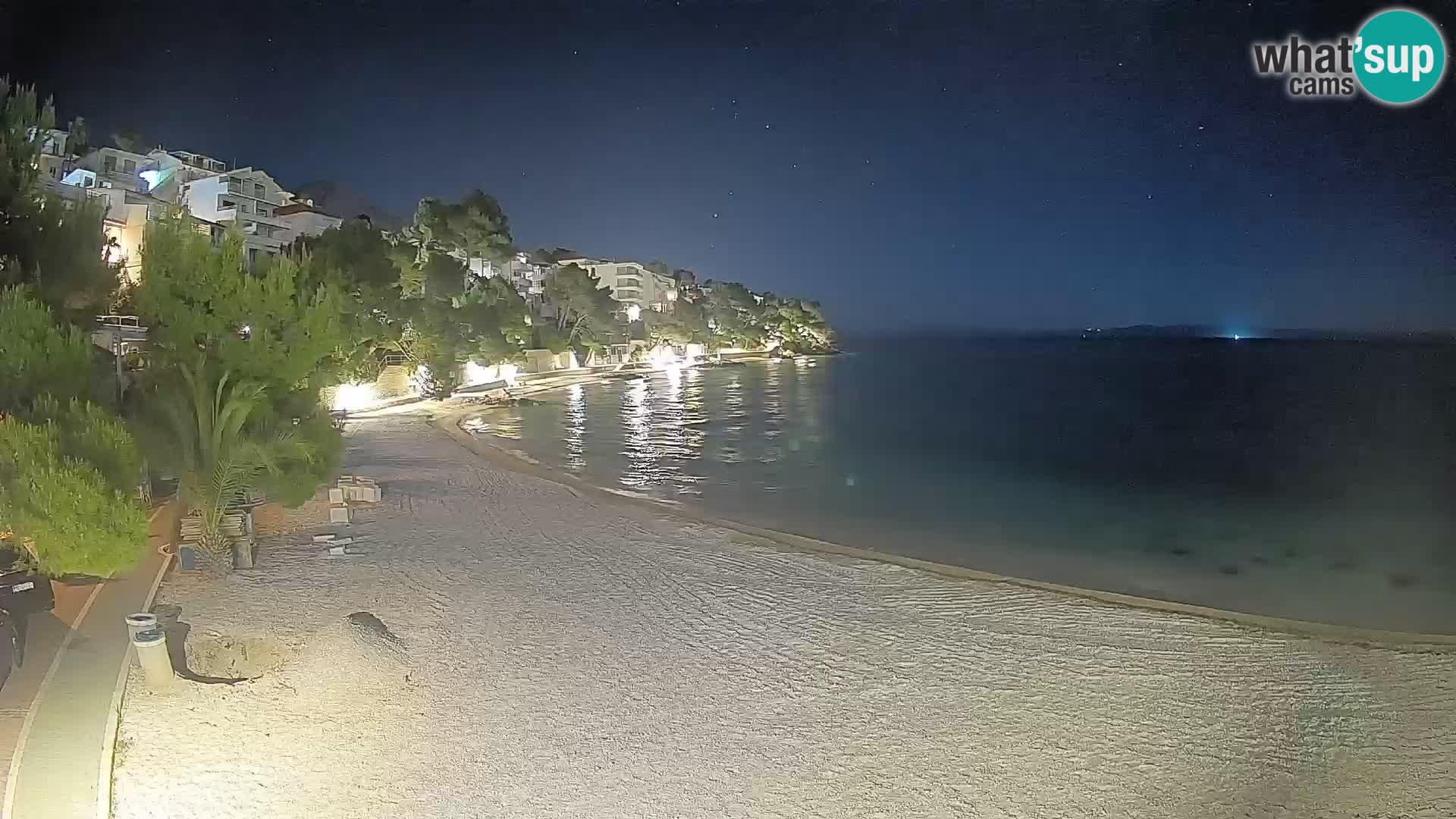 Webcam Lučica Beach Brela – Live View from the Adriatic Coast