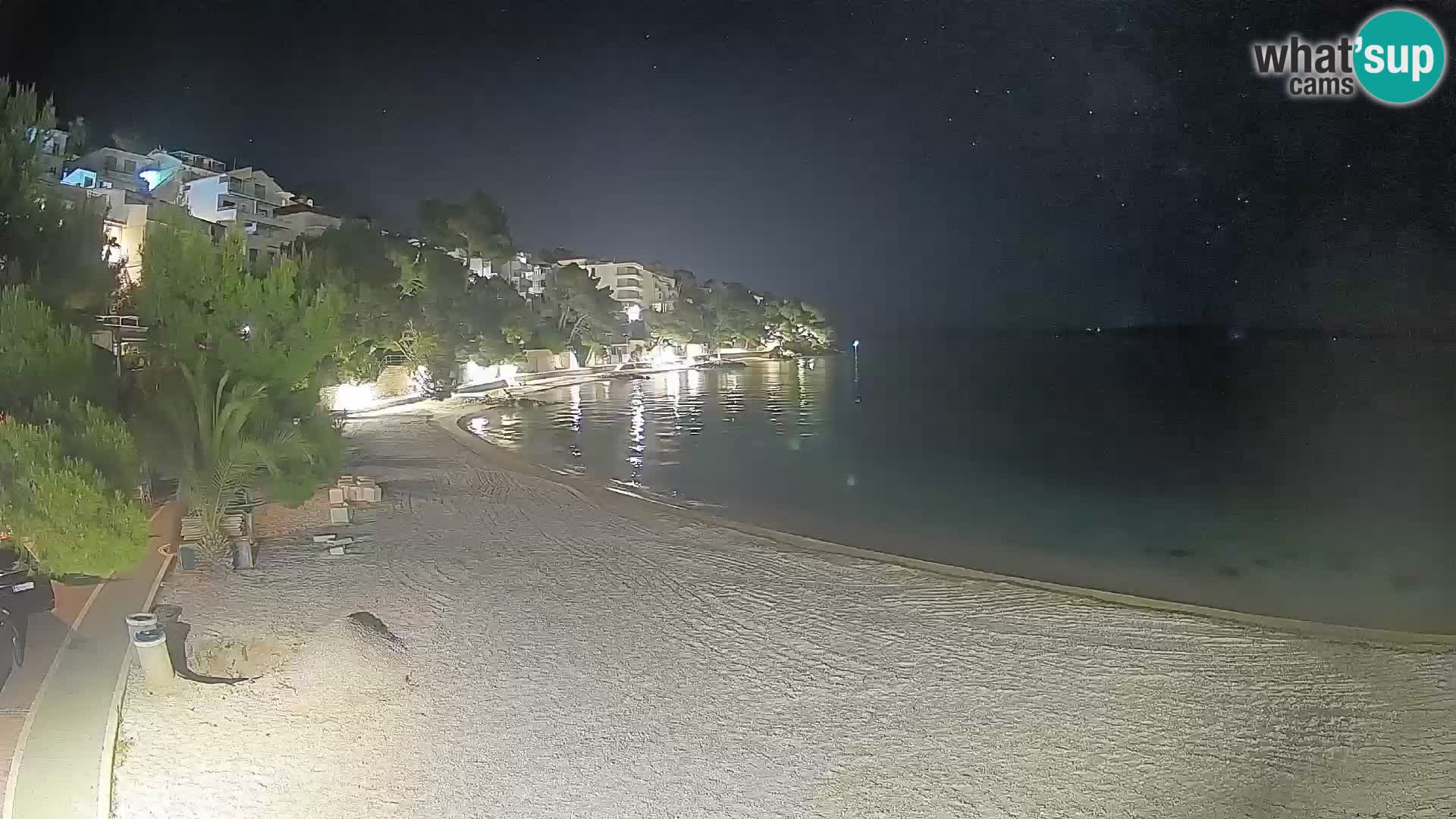 Webcam Lučica Beach Brela – Live View from the Adriatic Coast