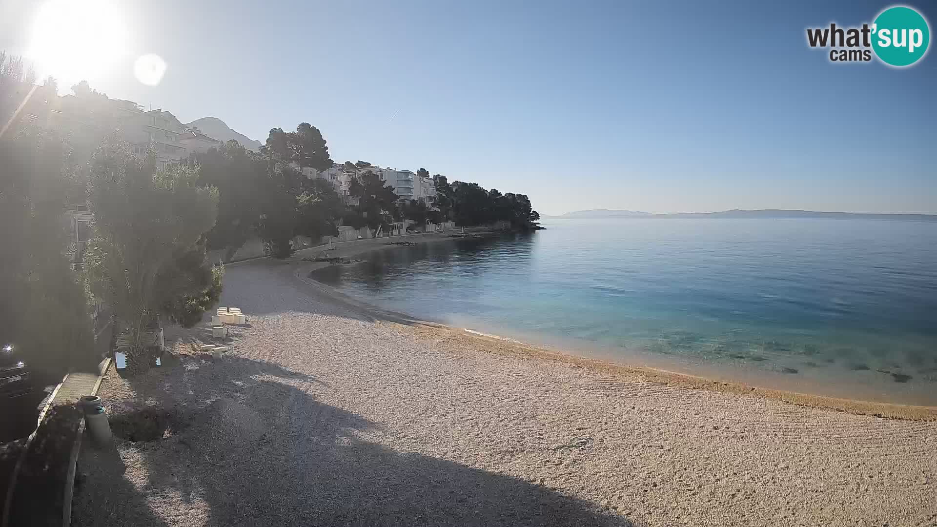 Webcam Lučica Beach Brela – Live View from the Adriatic Coast