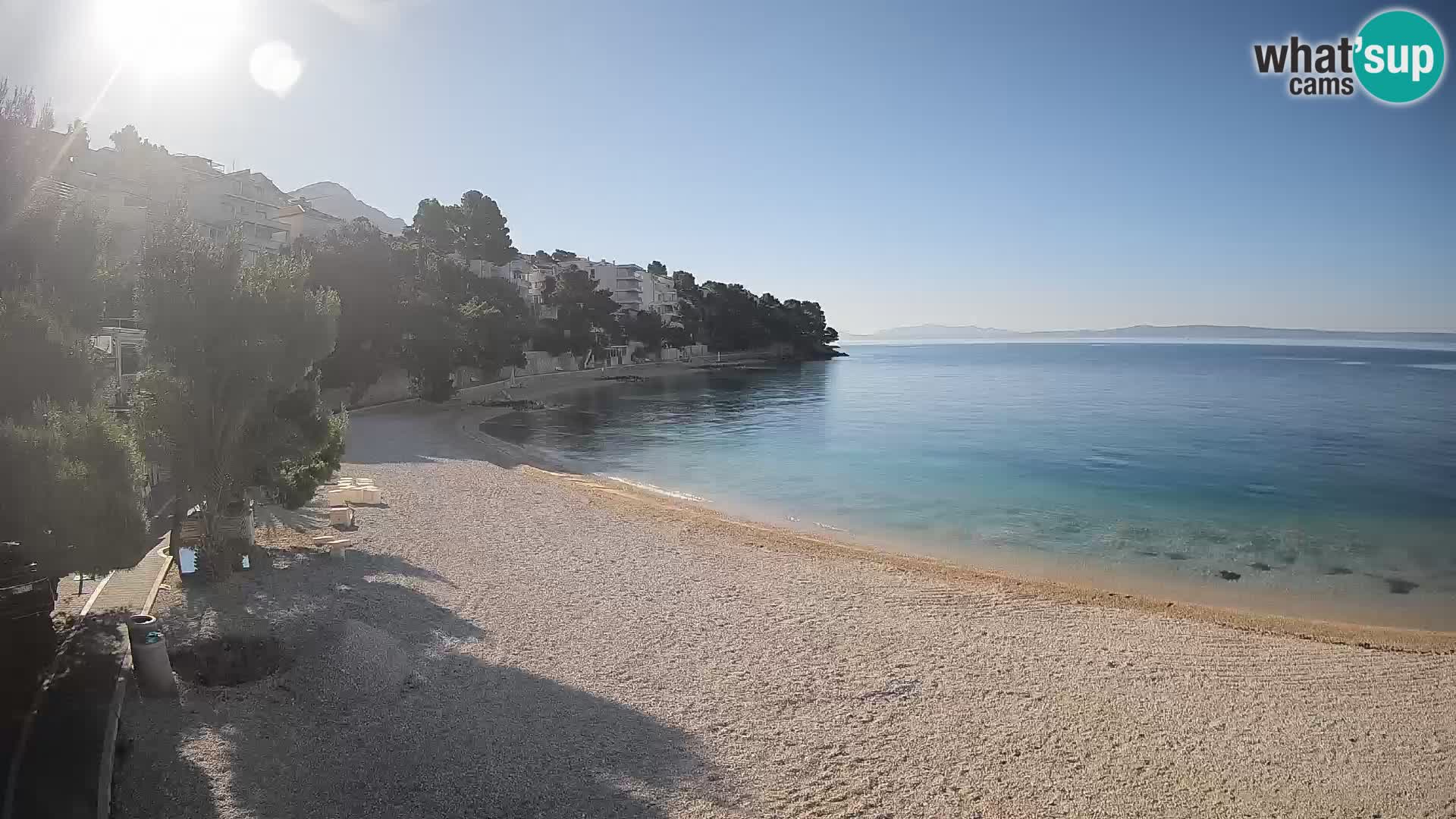 Webcam Lučica Beach Brela – Live View from the Adriatic Coast