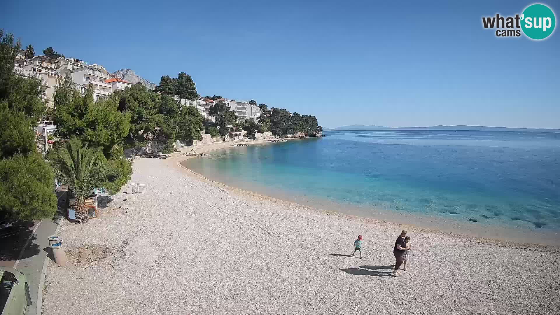Webcam Lučica Beach Brela – Live View from the Adriatic Coast