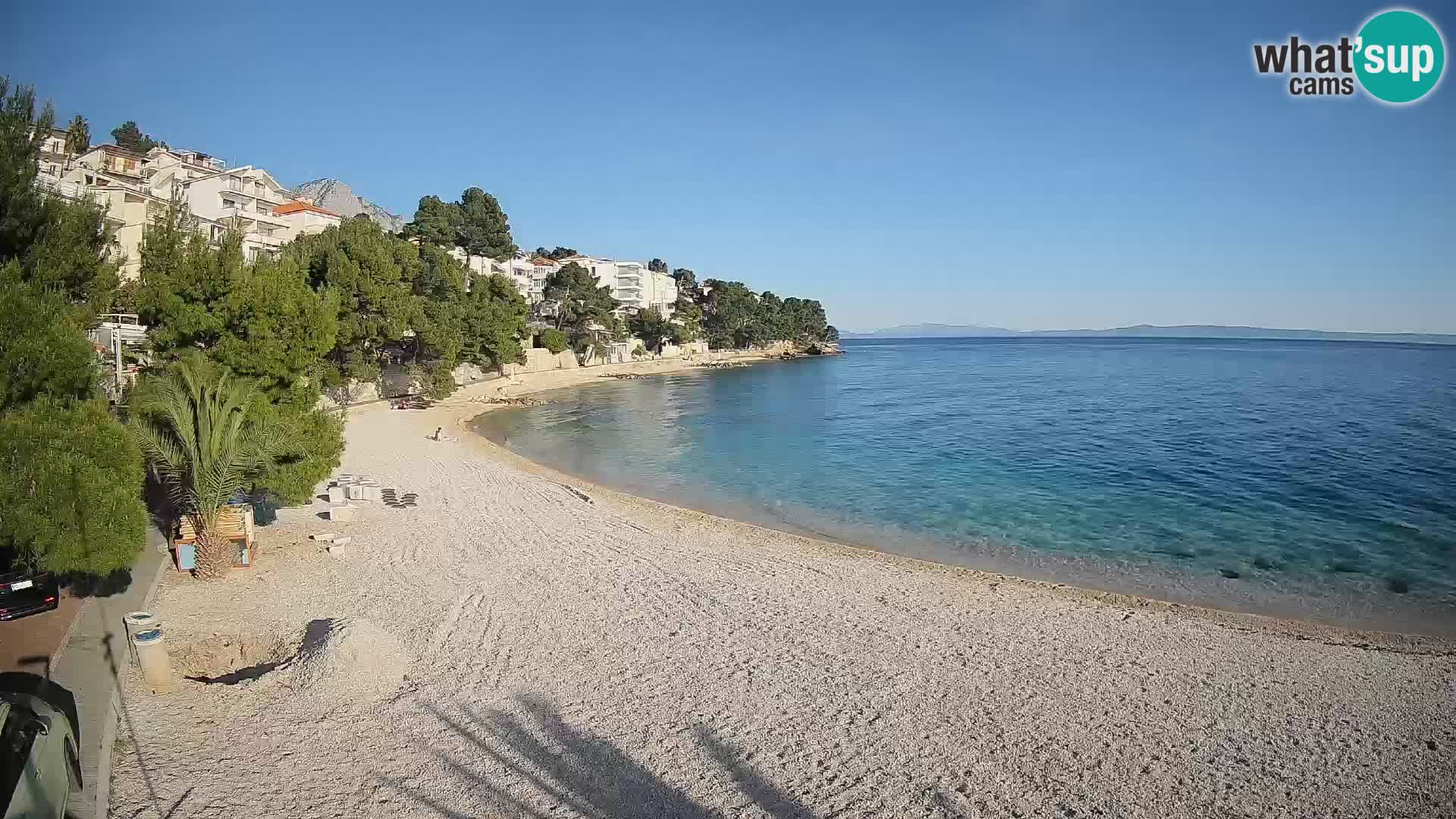 Webcam Lučica Beach Brela – Live View from the Adriatic Coast