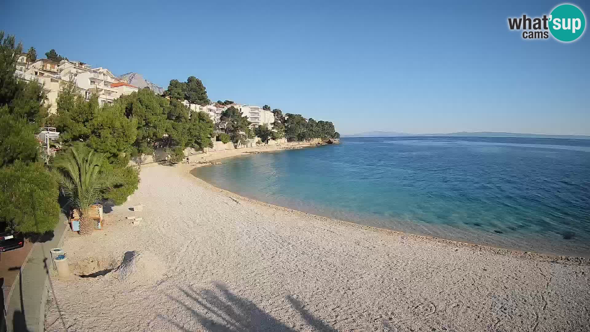 Webcam Lučica Beach Brela – Live View from the Adriatic Coast