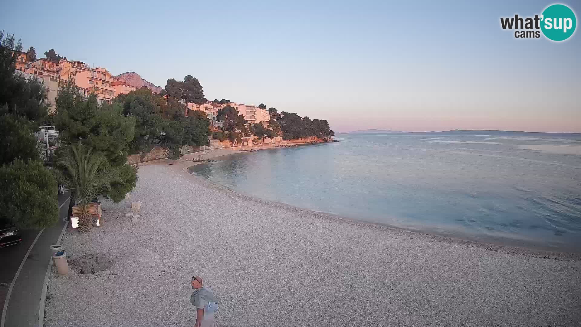Webcam Lučica Beach Brela – Live View from the Adriatic Coast