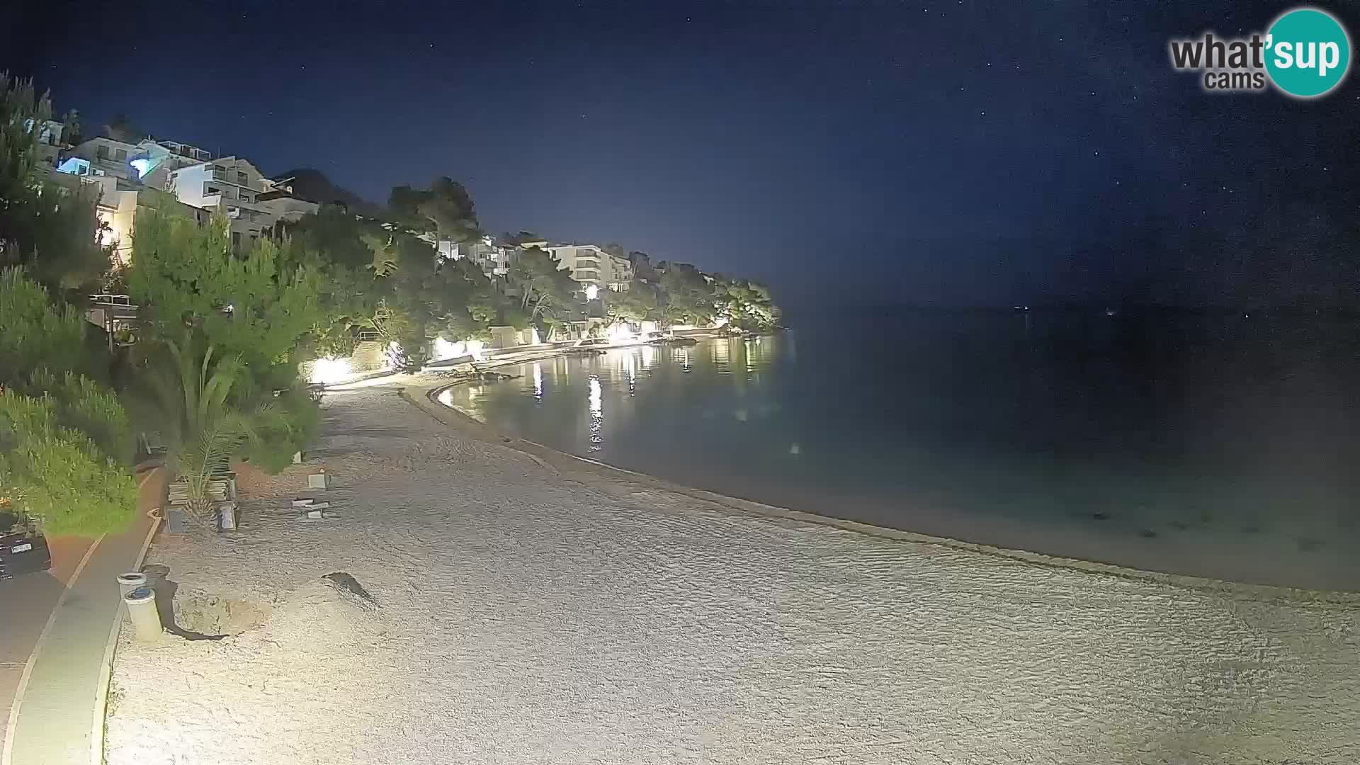Webcam Lučica Beach Brela – Live View from the Adriatic Coast