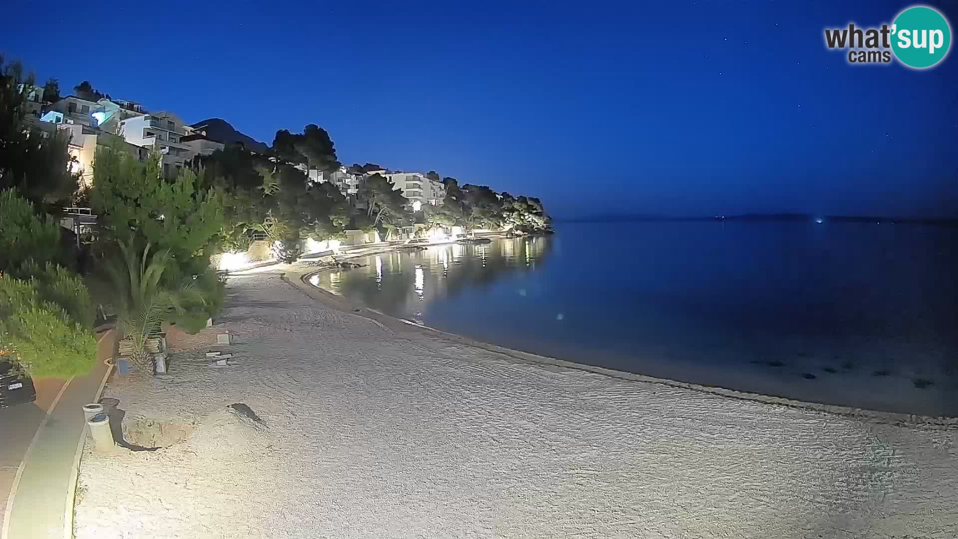 Webcam Lučica Beach Brela – Live View from the Adriatic Coast