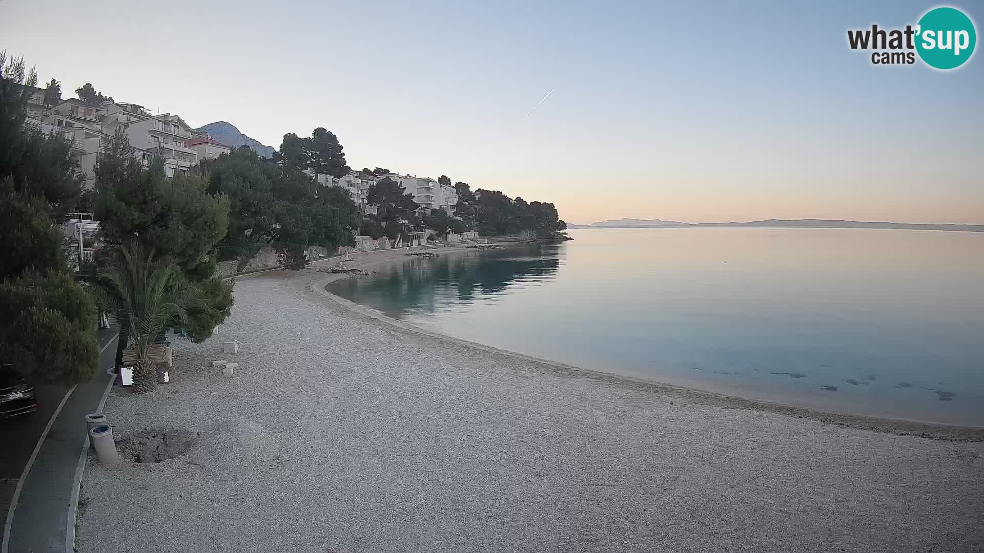 Webcam Lučica Beach Brela – Live View from the Adriatic Coast