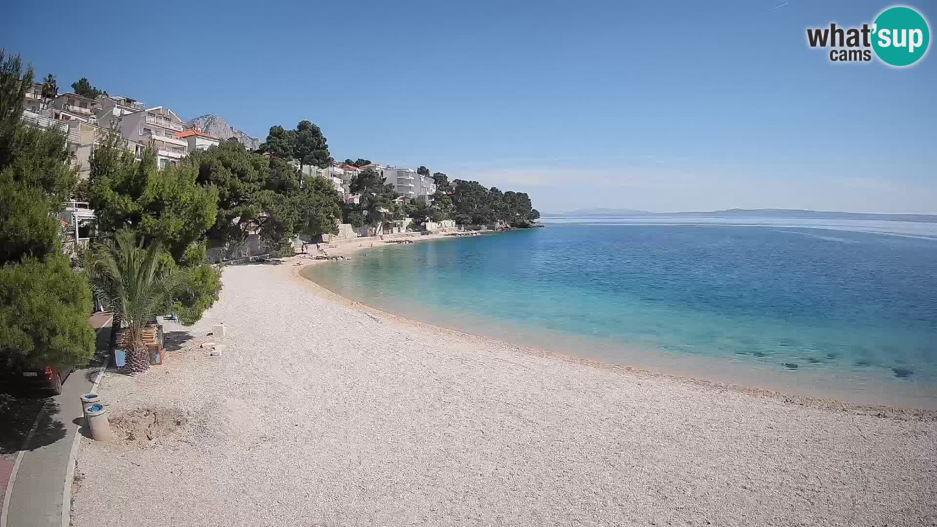 Webcam Lučica Beach Brela – Live View from the Adriatic Coast