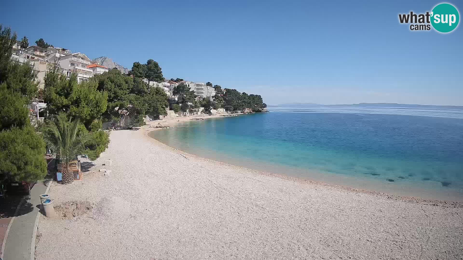 Webcam Lučica Beach Brela – Live View from the Adriatic Coast
