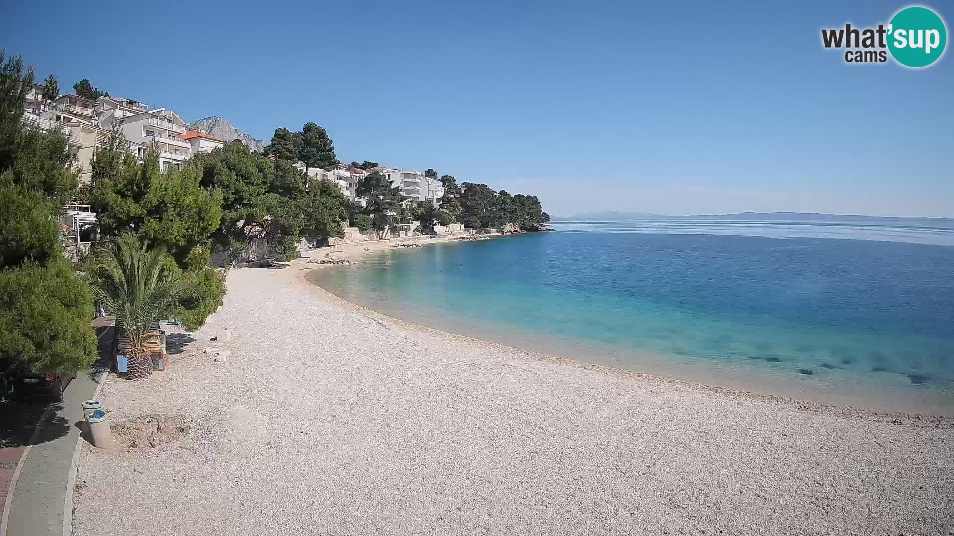 Webcam Lučica Beach Brela – Live View from the Adriatic Coast