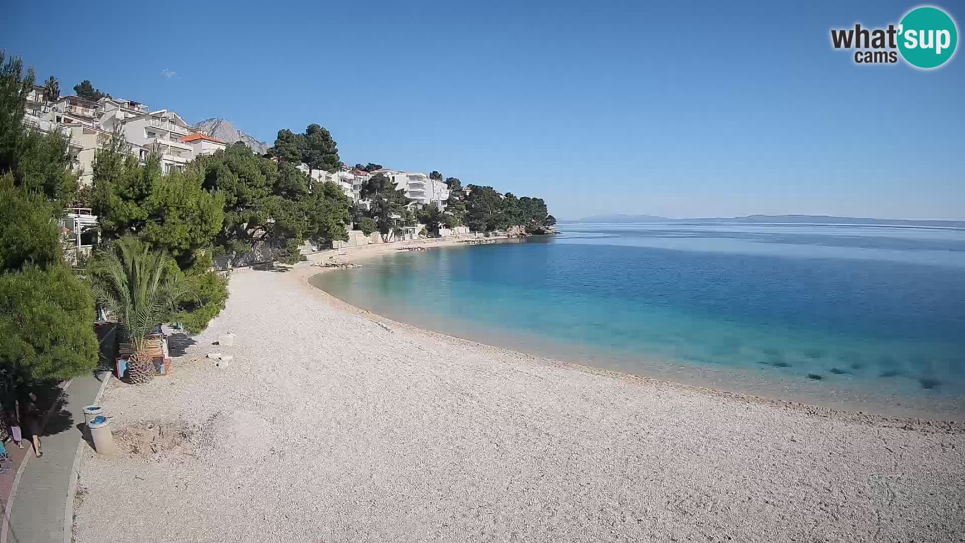 Webcam Lučica Beach Brela – Live View from the Adriatic Coast