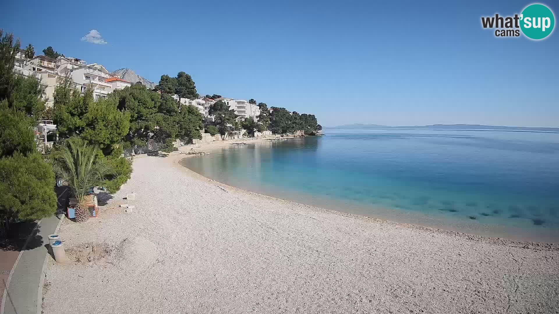Webcam Lučica Beach Brela – Live View from the Adriatic Coast
