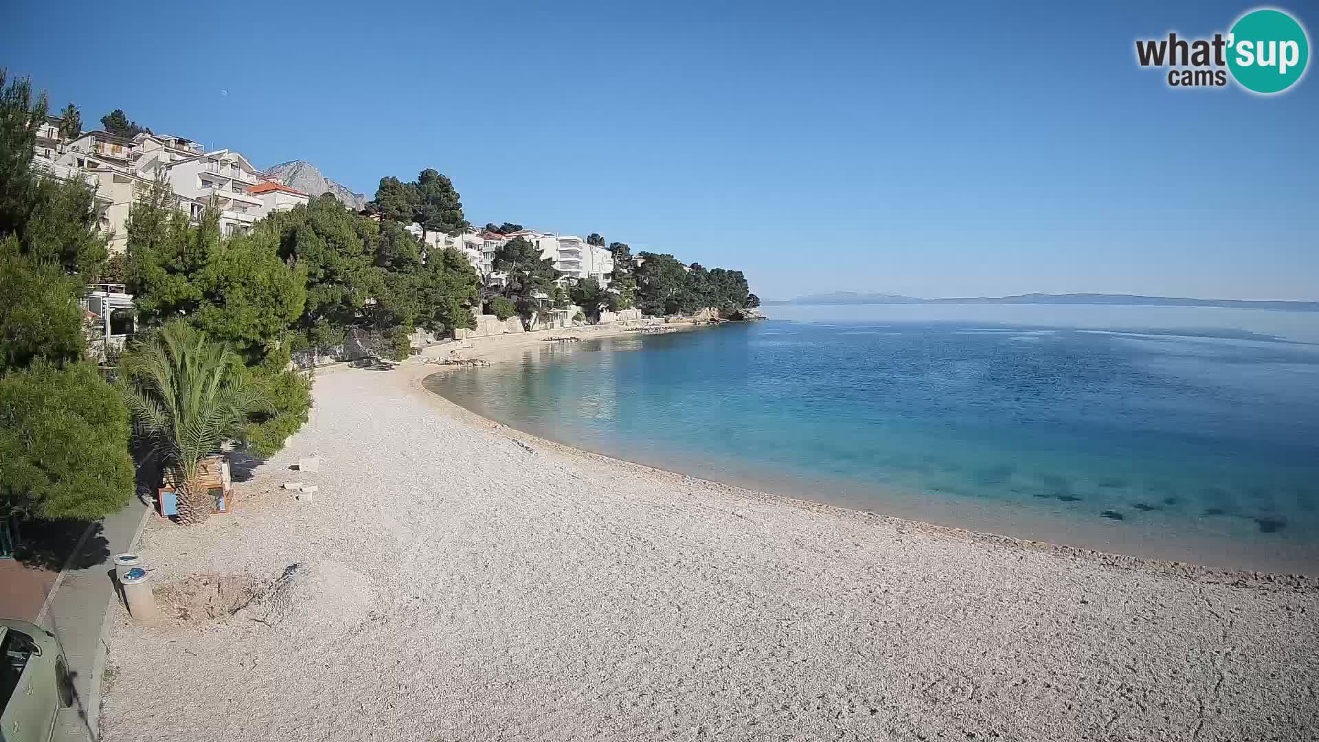 Webcam Lučica Beach Brela – Live View from the Adriatic Coast