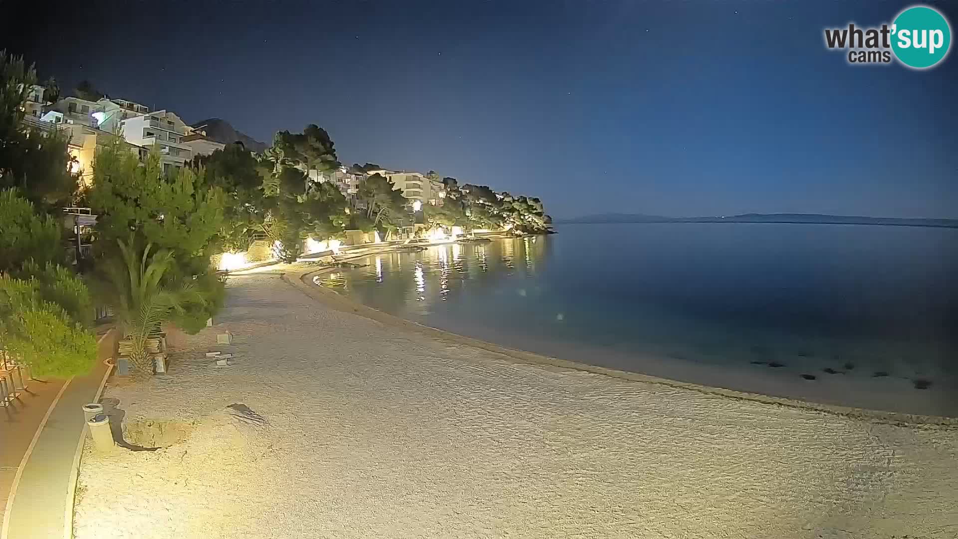 Webcam Lučica Beach Brela – Live View from the Adriatic Coast
