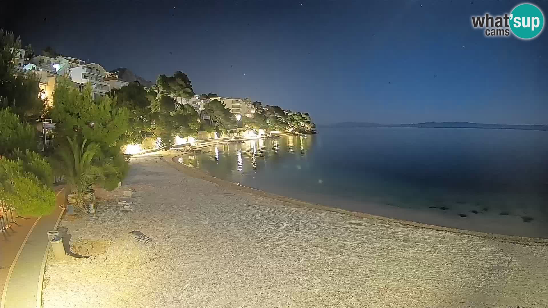 Webcam Lučica Beach Brela – Live View from the Adriatic Coast