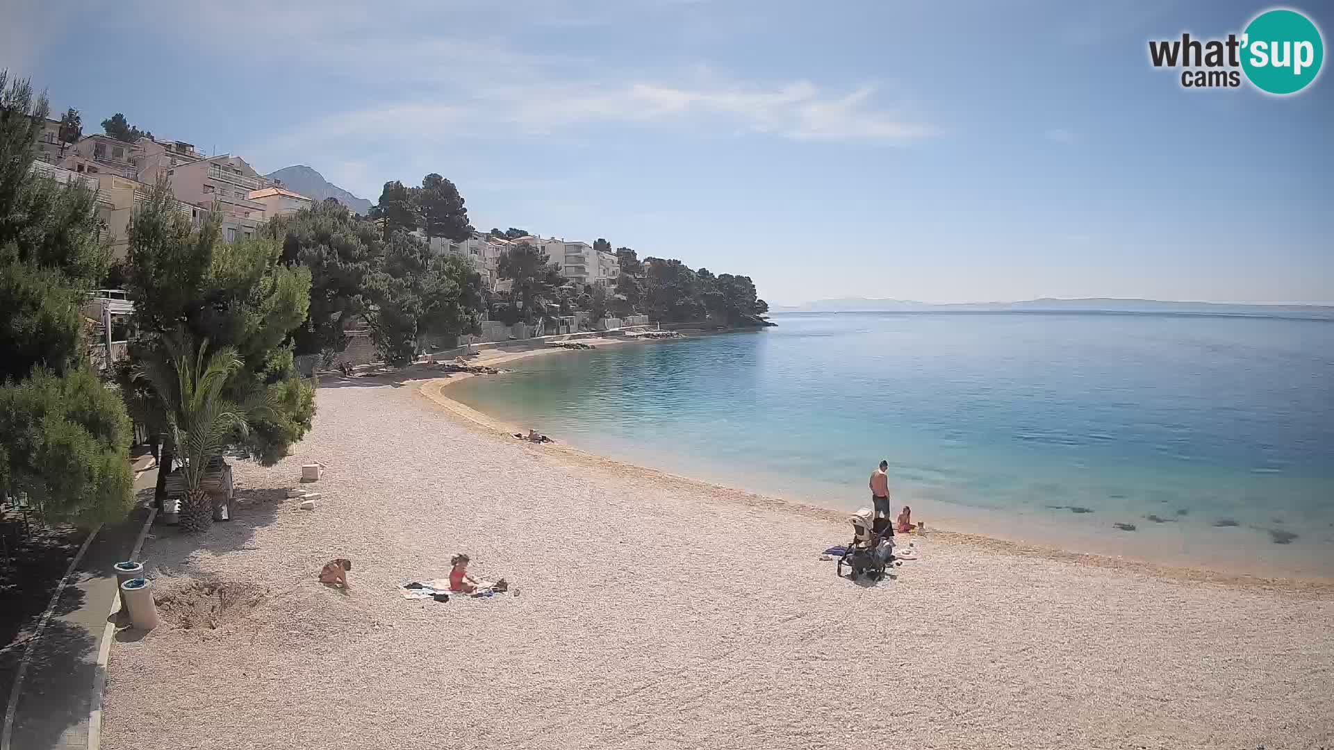 Webcam Lučica Beach Brela – Live View from the Adriatic Coast