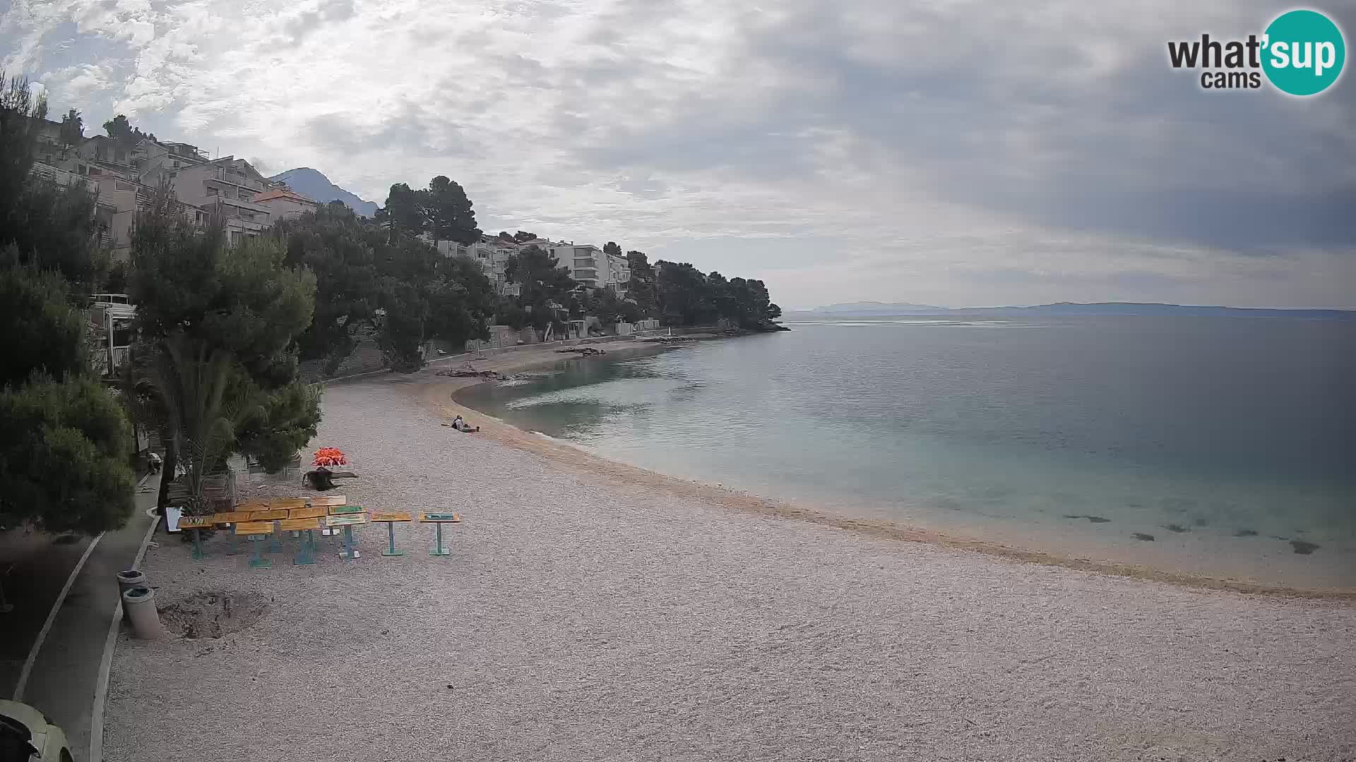 Webcam Lučica Beach Brela – Live View from the Adriatic Coast