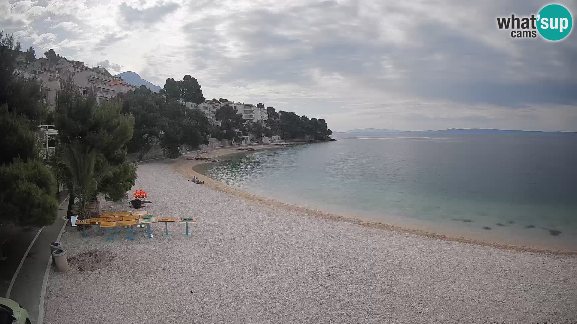 Webcam Lučica Beach Brela – Live View from the Adriatic Coast