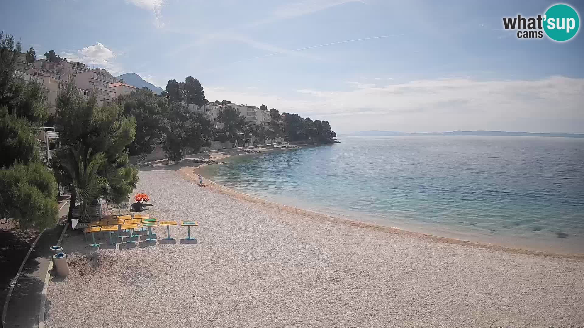 Webcam Lučica Beach Brela – Live View from the Adriatic Coast