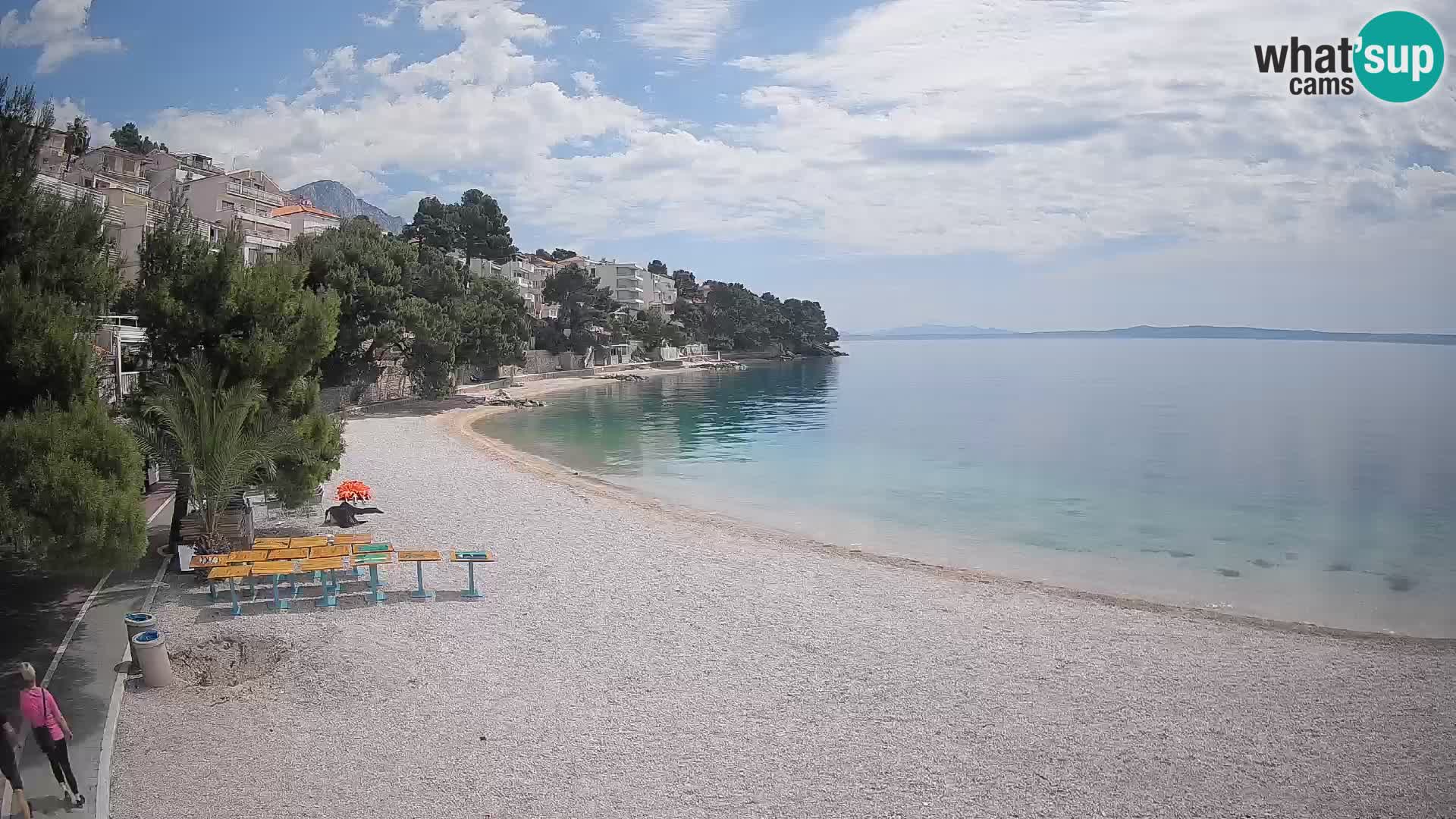 Webcam Lučica Beach Brela – Live View from the Adriatic Coast