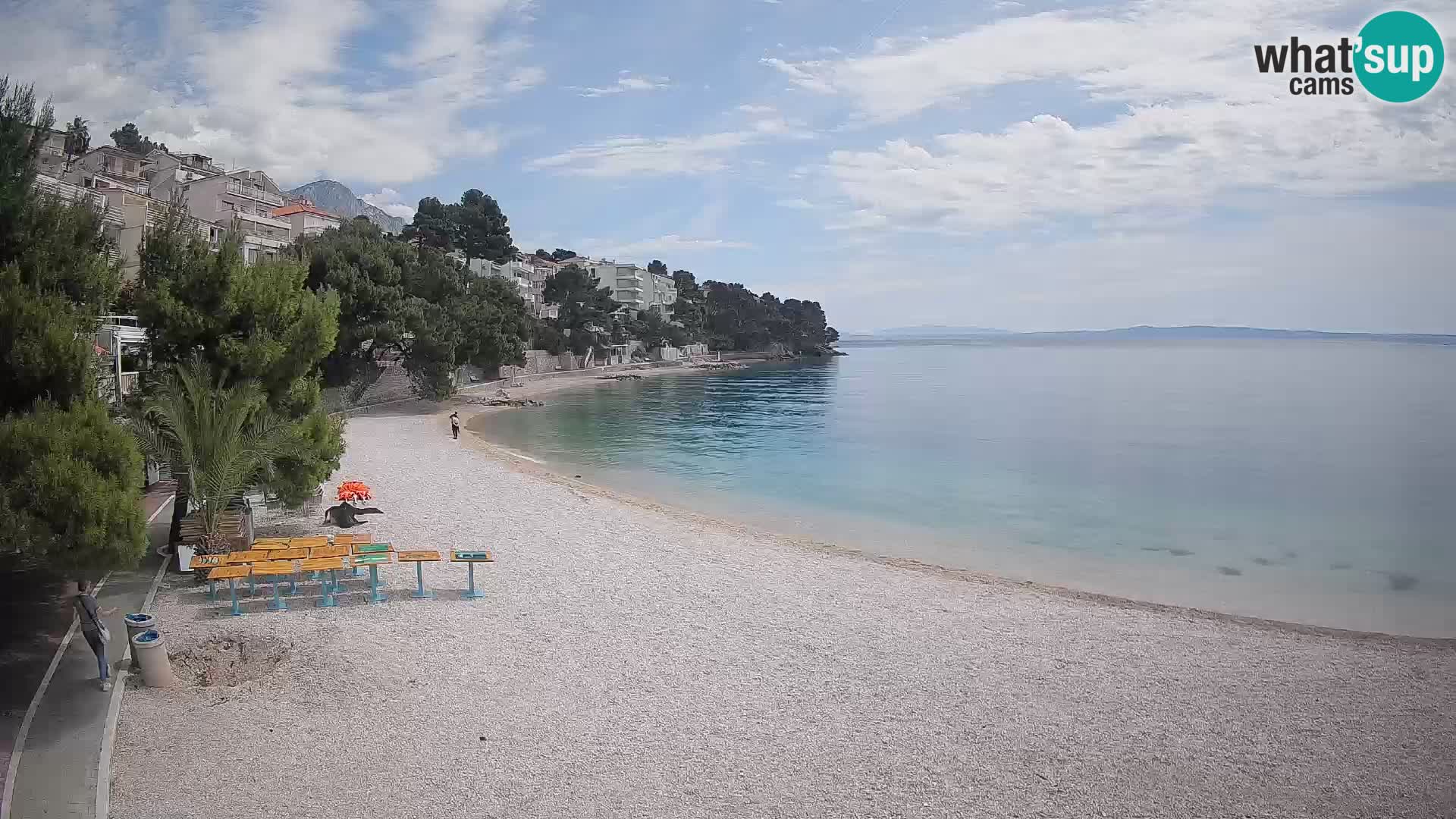 Webcam Lučica Beach Brela – Live View from the Adriatic Coast