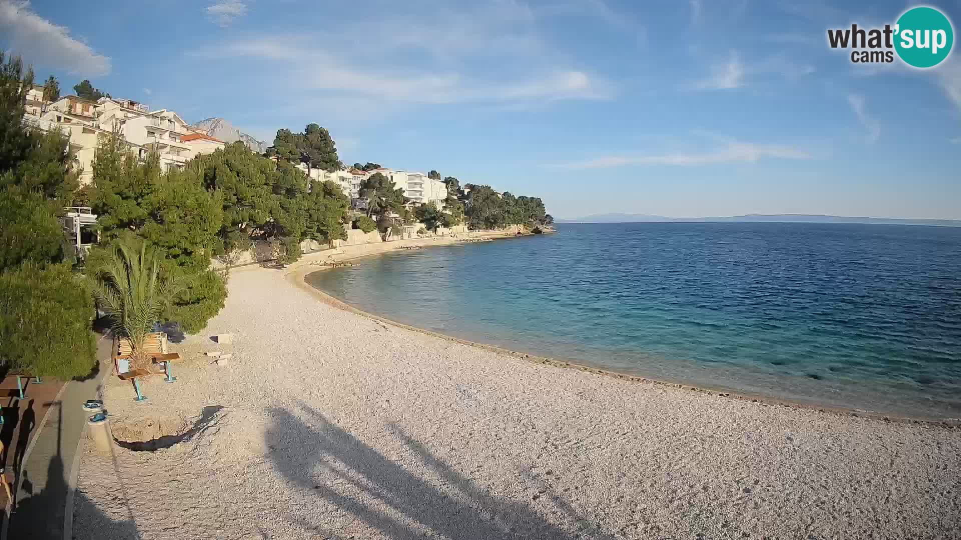 Webcam Lučica Beach Brela – Live View from the Adriatic Coast