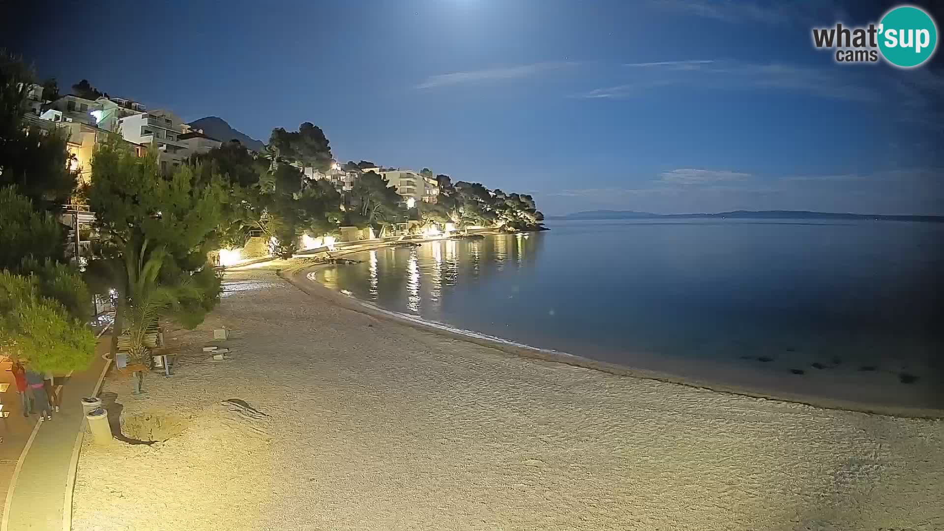 Webcam Lučica Beach Brela – Live View from the Adriatic Coast