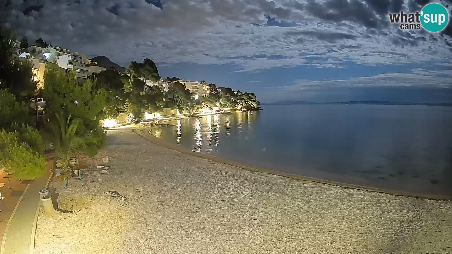 Webcam Lučica Beach Brela – Live View from the Adriatic Coast