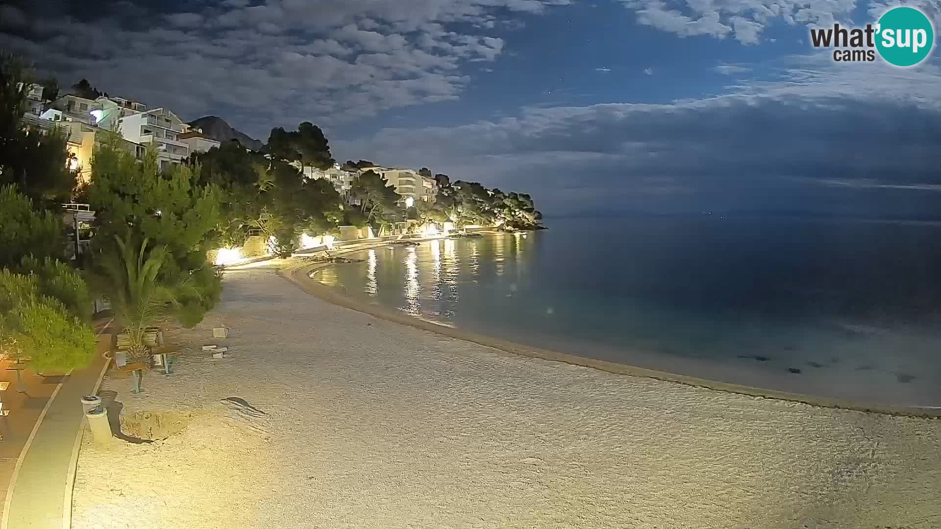 Webcam Lučica Beach Brela – Live View from the Adriatic Coast
