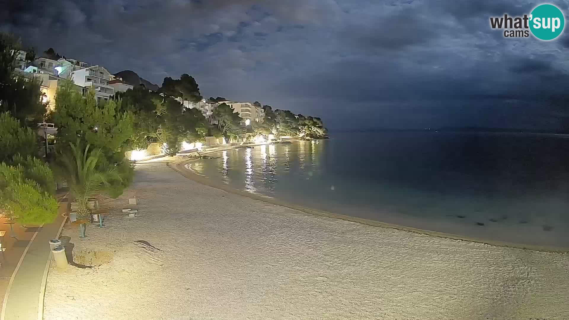 Webcam Lučica Beach Brela – Live View from the Adriatic Coast