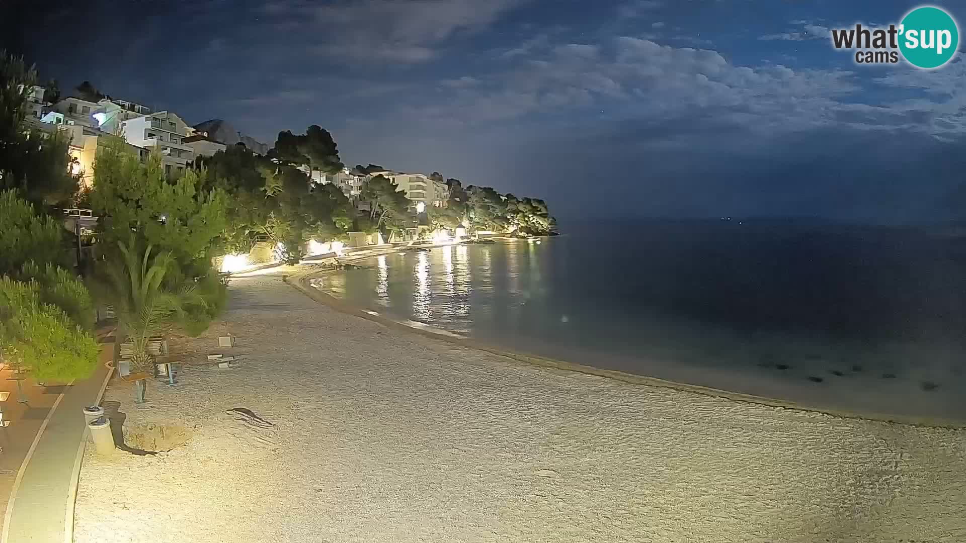 Webcam Lučica Beach Brela – Live View from the Adriatic Coast