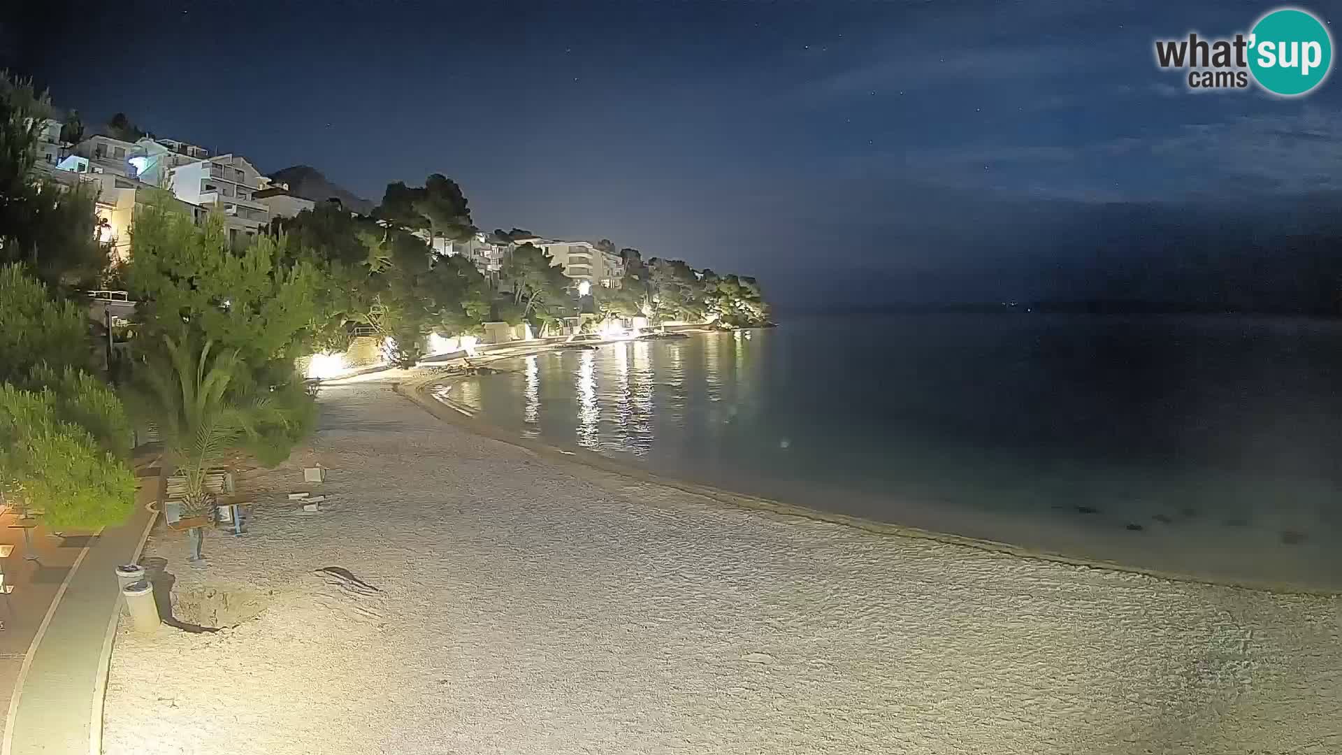 Webcam Lučica Beach Brela – Live View from the Adriatic Coast