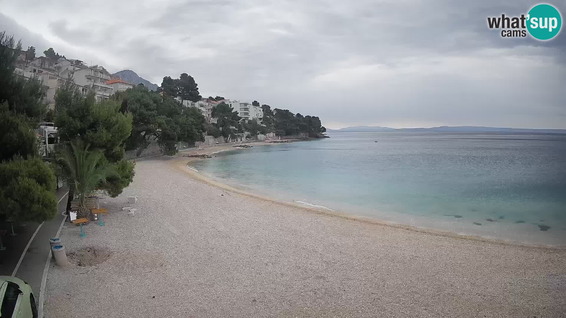 Webcam Lučica Beach Brela – Live View from the Adriatic Coast