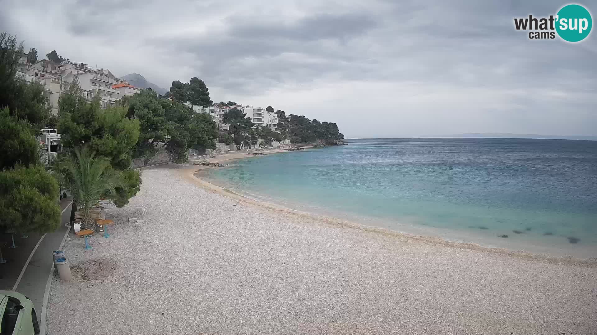 Webcam Lučica Beach Brela – Live View from the Adriatic Coast