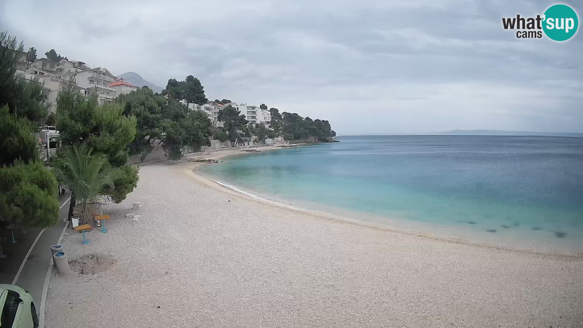 Webcam Lučica Beach Brela – Live View from the Adriatic Coast