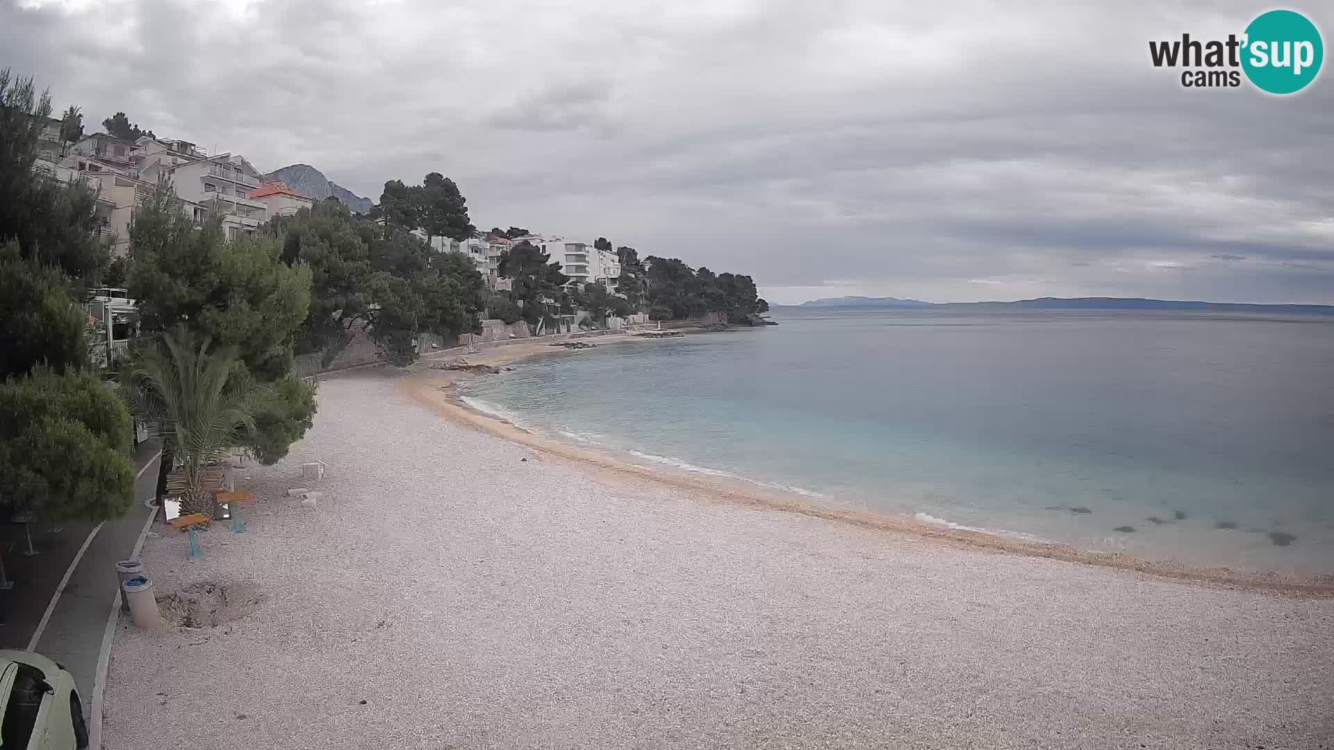 Webcam Lučica Beach Brela – Live View from the Adriatic Coast